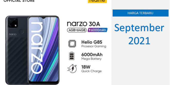 Harga Realme Narzo 30A dan Spesifikasi Terbaru September 2021