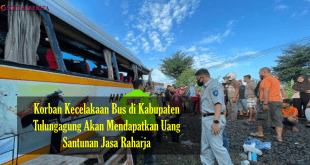 Korban Kecelakaan Bus di Kabupaten Tulungagung Akan Mendapatkan Uang Santunan Jasa Raharja