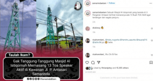 Masjid Di Samarinda Viral Karena Pasang 13 TOA Sekaligus